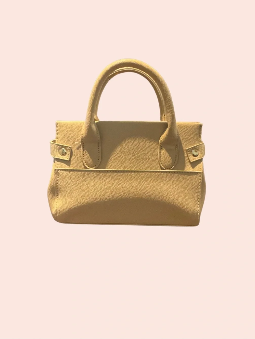 Bebe Tan Top-Handle Satchel